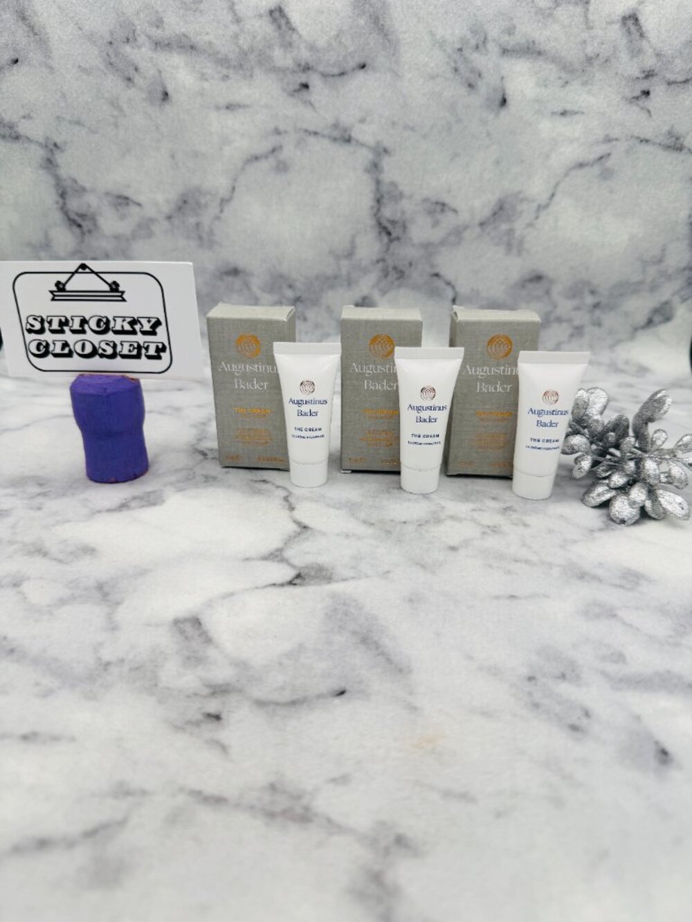 Augustinus Bader Skincare Gift Set,The Cream TFC8 Face Moisturizer-3pc-BOXED-NEW